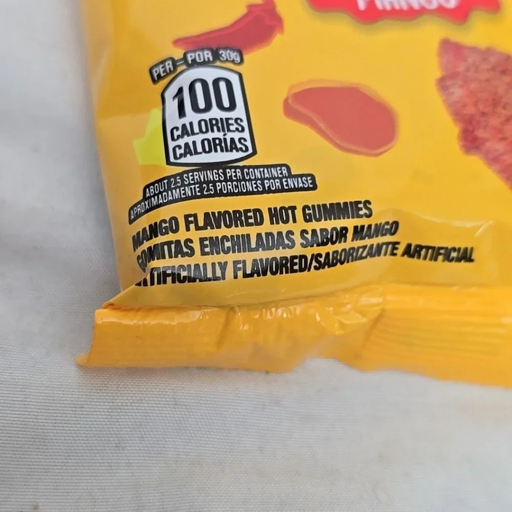 Lucas Gummies Spicy Mango 12-PACK Sweet and Sour Candy Snacks 29.52 Oz